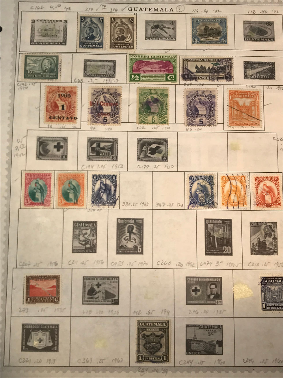 Thumbnail: Stamps "Guatemala & Haiti" Pre-1960 Collection