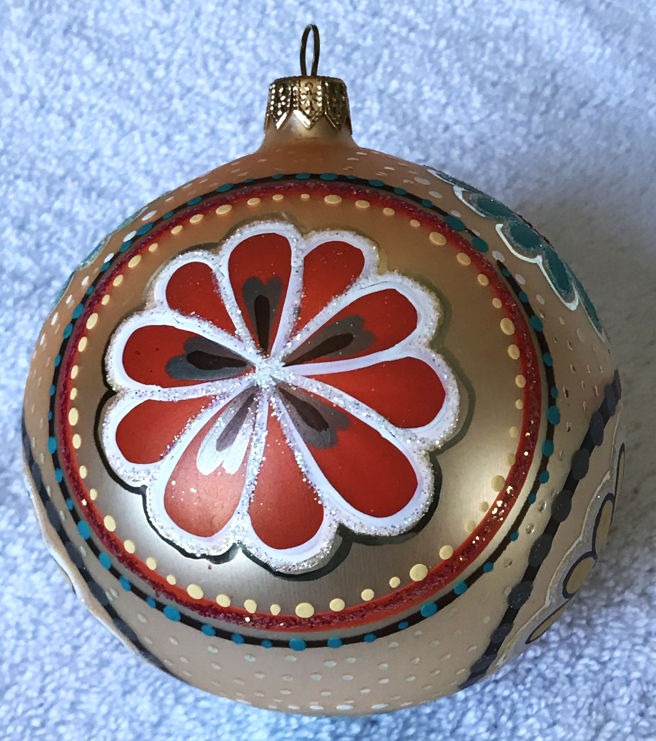 #O384-03 - Thomas Glenn "Dazzling Daisies" Prototype Christmas Ornament