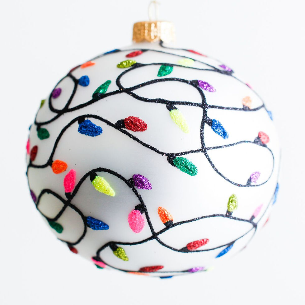 #1928 - Thomas Glenn "Merry and Bright" Ball Ornament