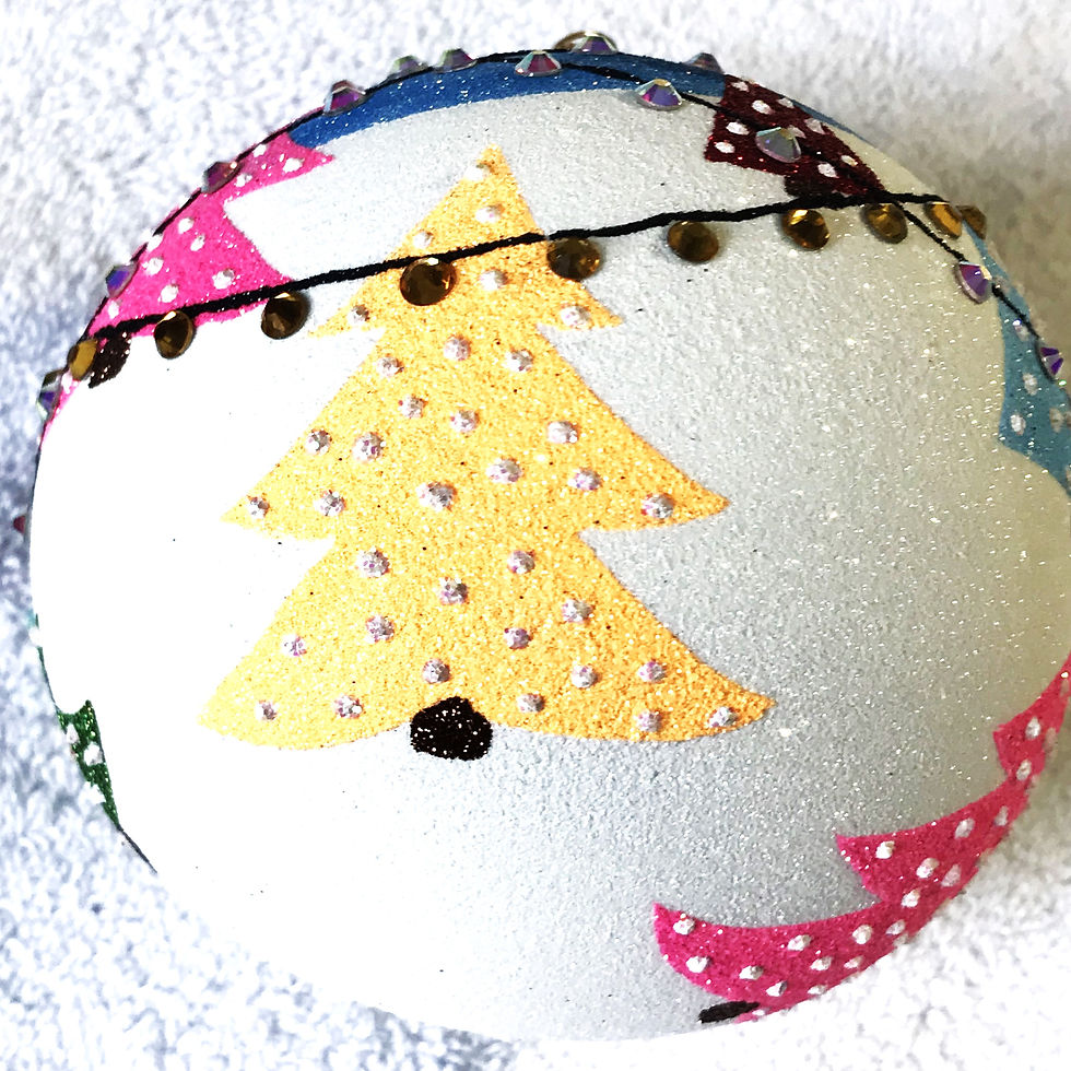 Thumbnail: #2225 - Thomas Glenn "Do They Still Make Wooden Christmas Trees" Ball Ornament