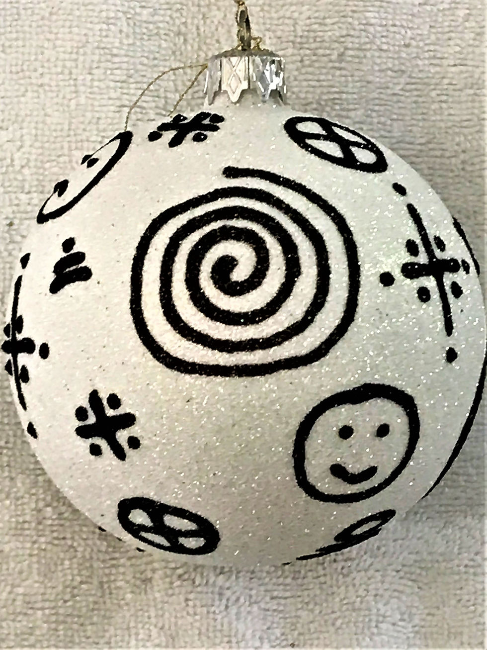 Thumbnail: #813 - Thomas Glenn "Oh Happy Day" Ball Christmas Ornament
