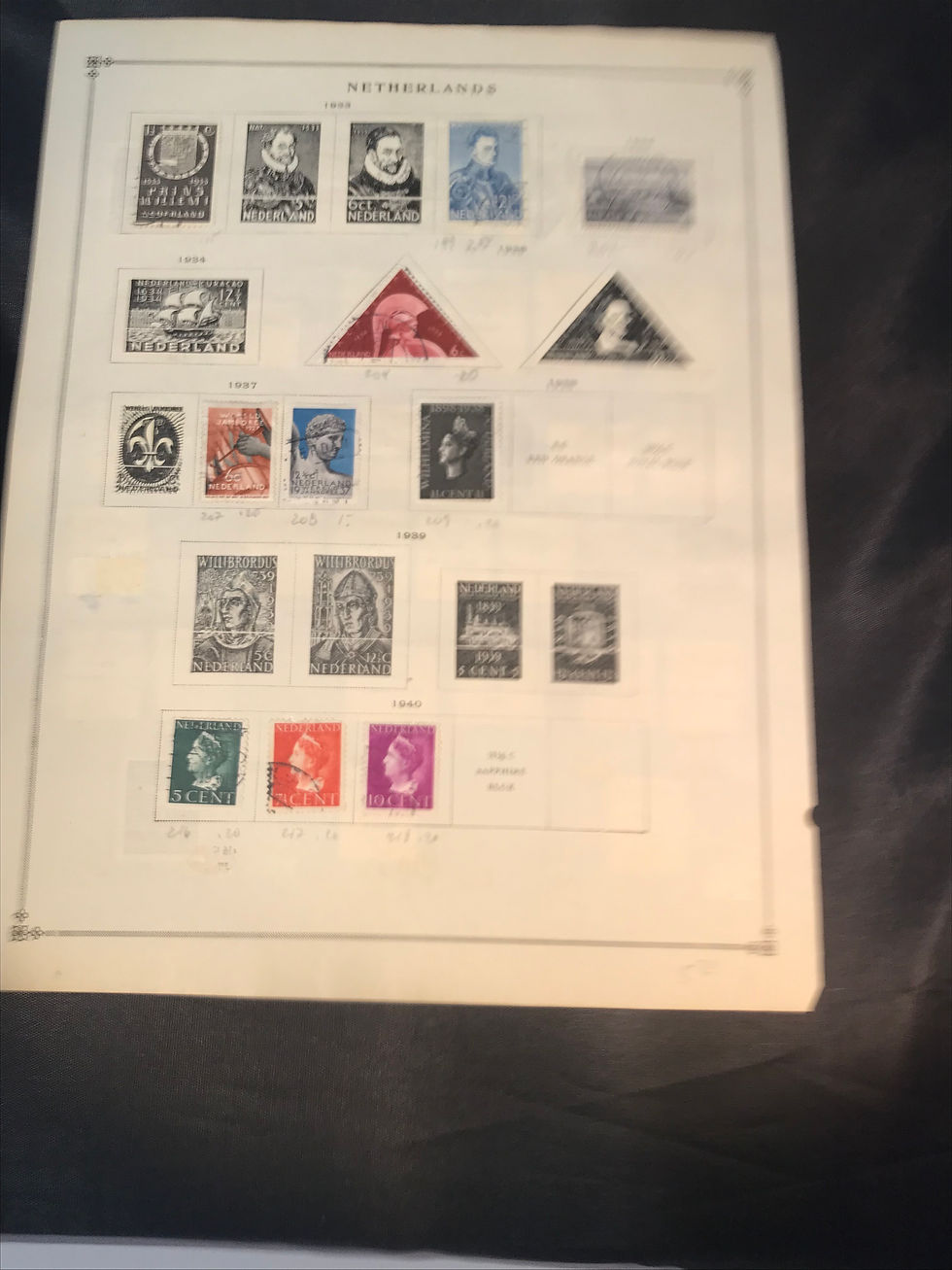 Thumbnail: Stamps "Netherlands - Holland" Pre-1940 Collection