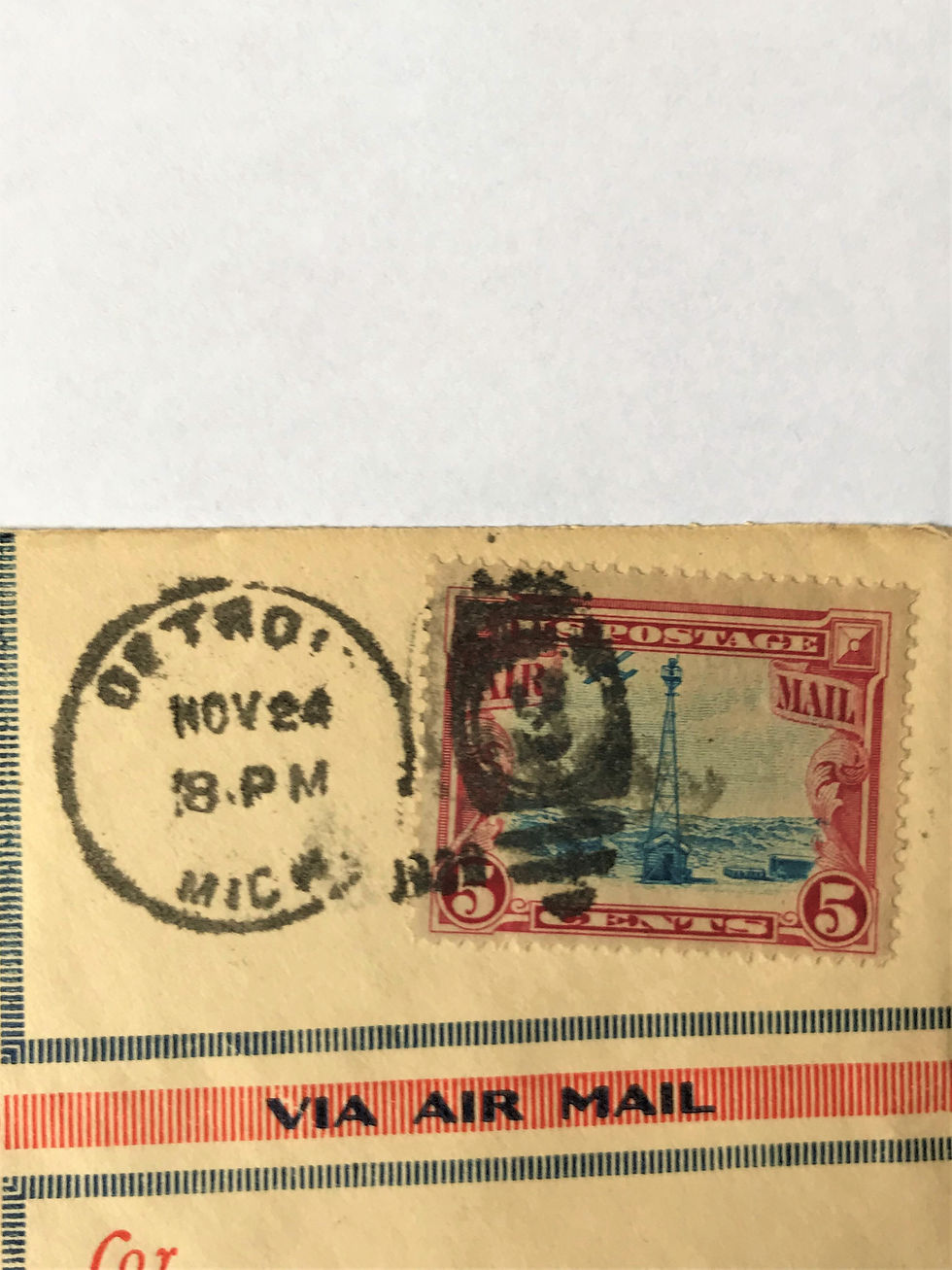 Thumbnail: Stamps - US Covers - "C11 First National Glider Carnival" 1929 Detroit, Mich.