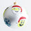 Thumbnail: #1903 - Thomas Glenn "Christmas Emoji's" Ball Ornament