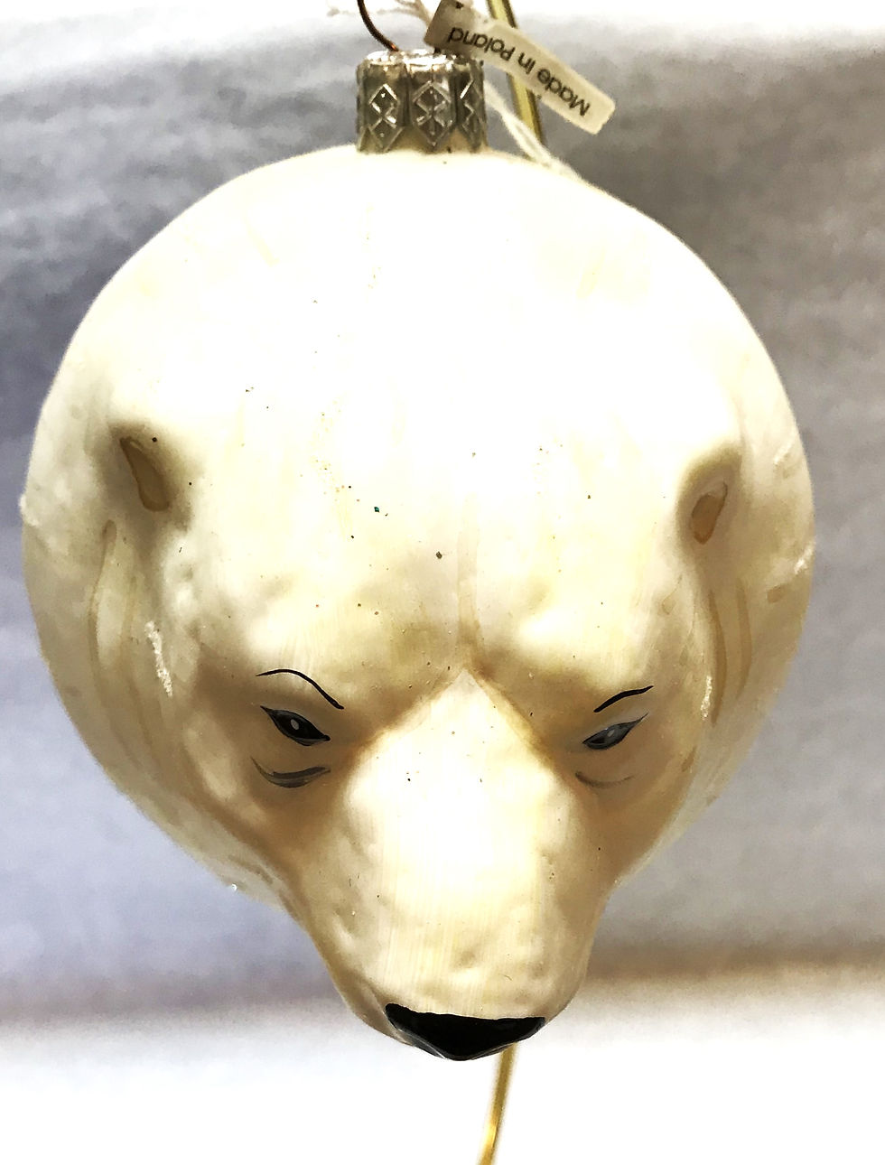 #ZOO830 - Thomas Glenn "Polar Bear" Molded Christmas Ornament