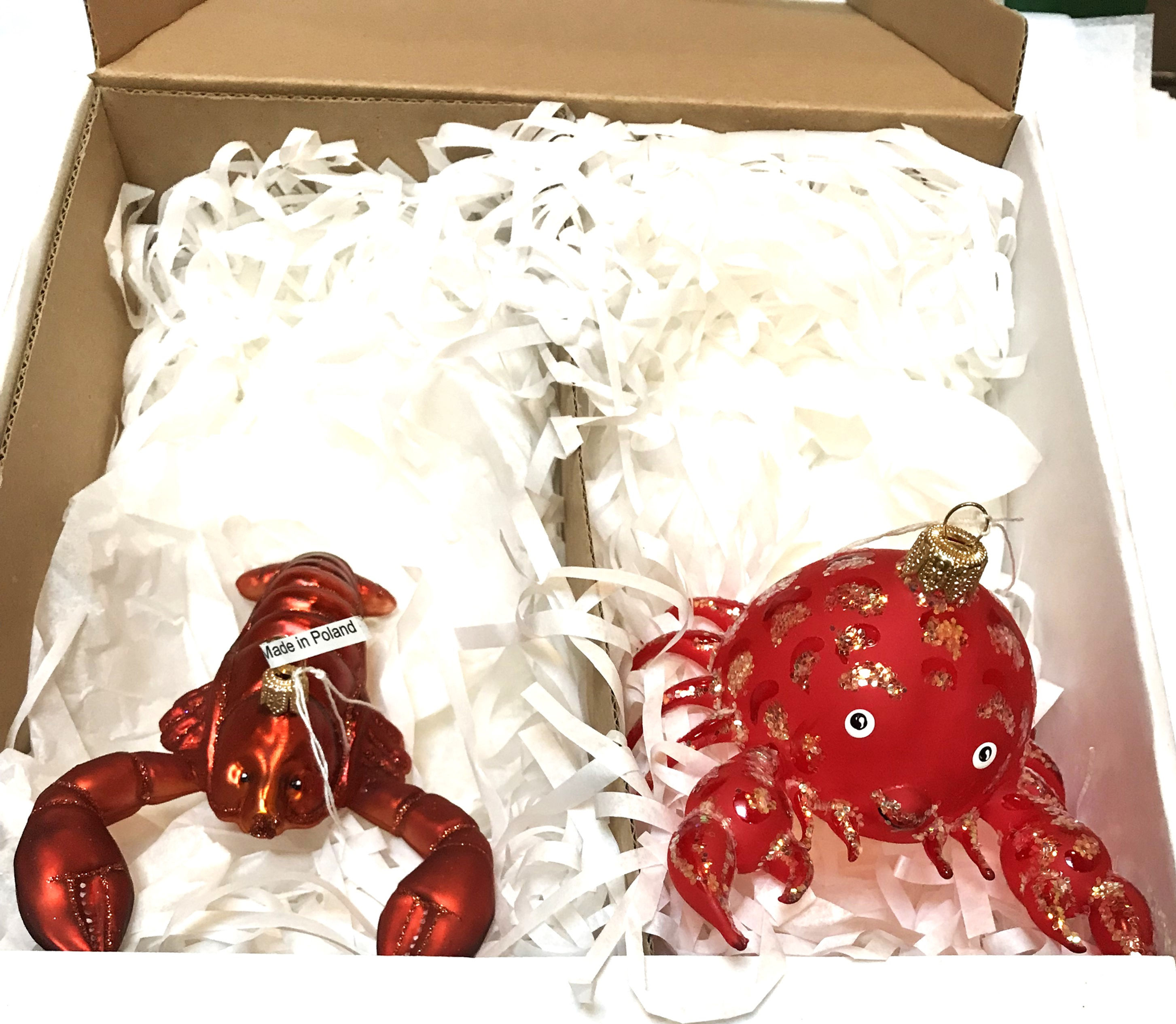 #CW-FIS002 - Thomas Glenn "Shellfish Delight" Molded Christmas Ornaments