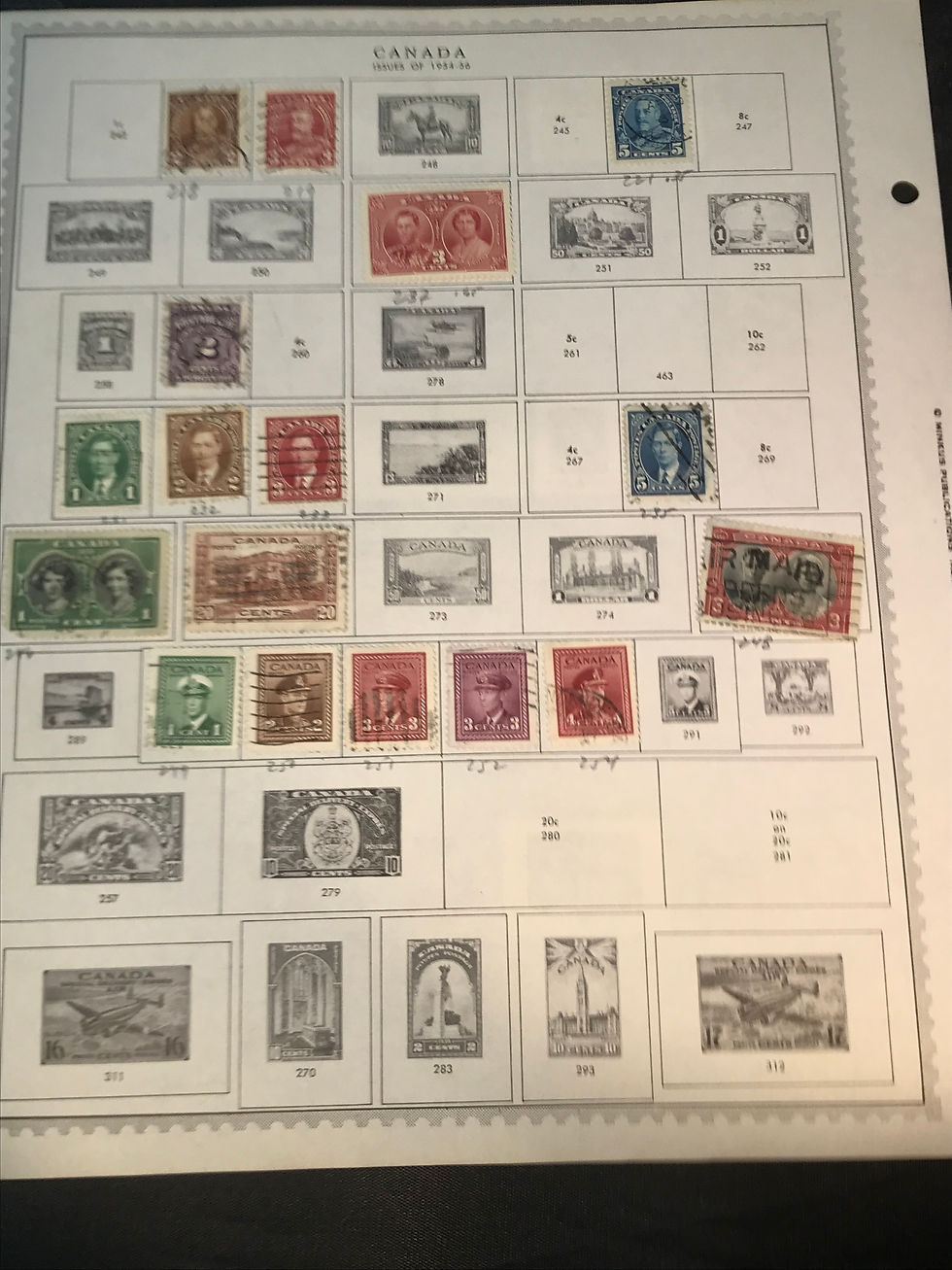 Thumbnail: Stamps "Canada" Pre-1960 Collection