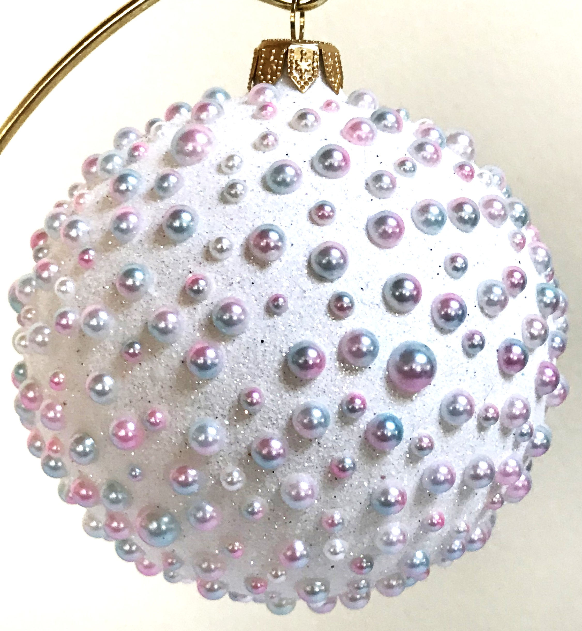 #2327W - Thomas Glenn "Snowball - White" Ball Christmas Ornament