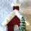 Thumbnail: #PEC897 - Thomas Glenn "Red Country Church" Molded Christmas Ornament