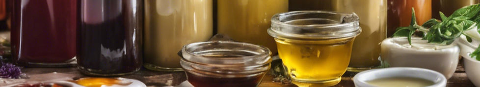 Salad dressings, oils and vinegars