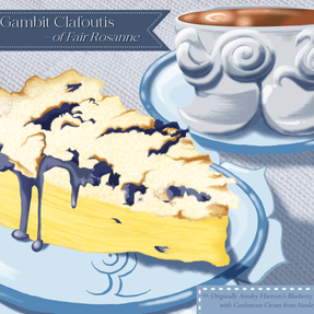 Clafoutis - Illustrated Recipe for Bake Emblem Twitter Event