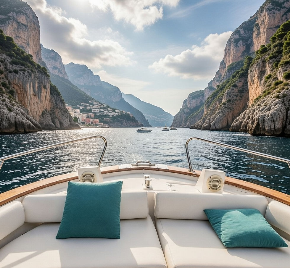 private sailboat in almafi coast