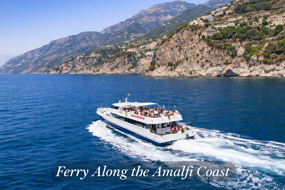 Ferry in the Amalfi Coast