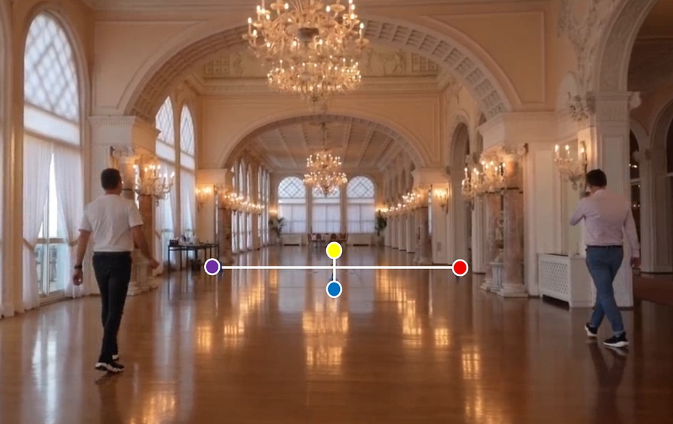 Ein Raum mit dem Aufstellungs-Setting