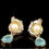 Thumbnail: "Maisa" - Aquamarine Pearl Earrings