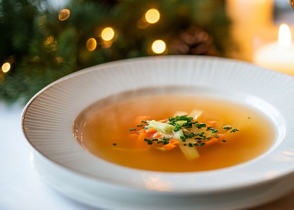 Suppe: Gemüsebrühe «Celestine» mit Julienne-Gemüse