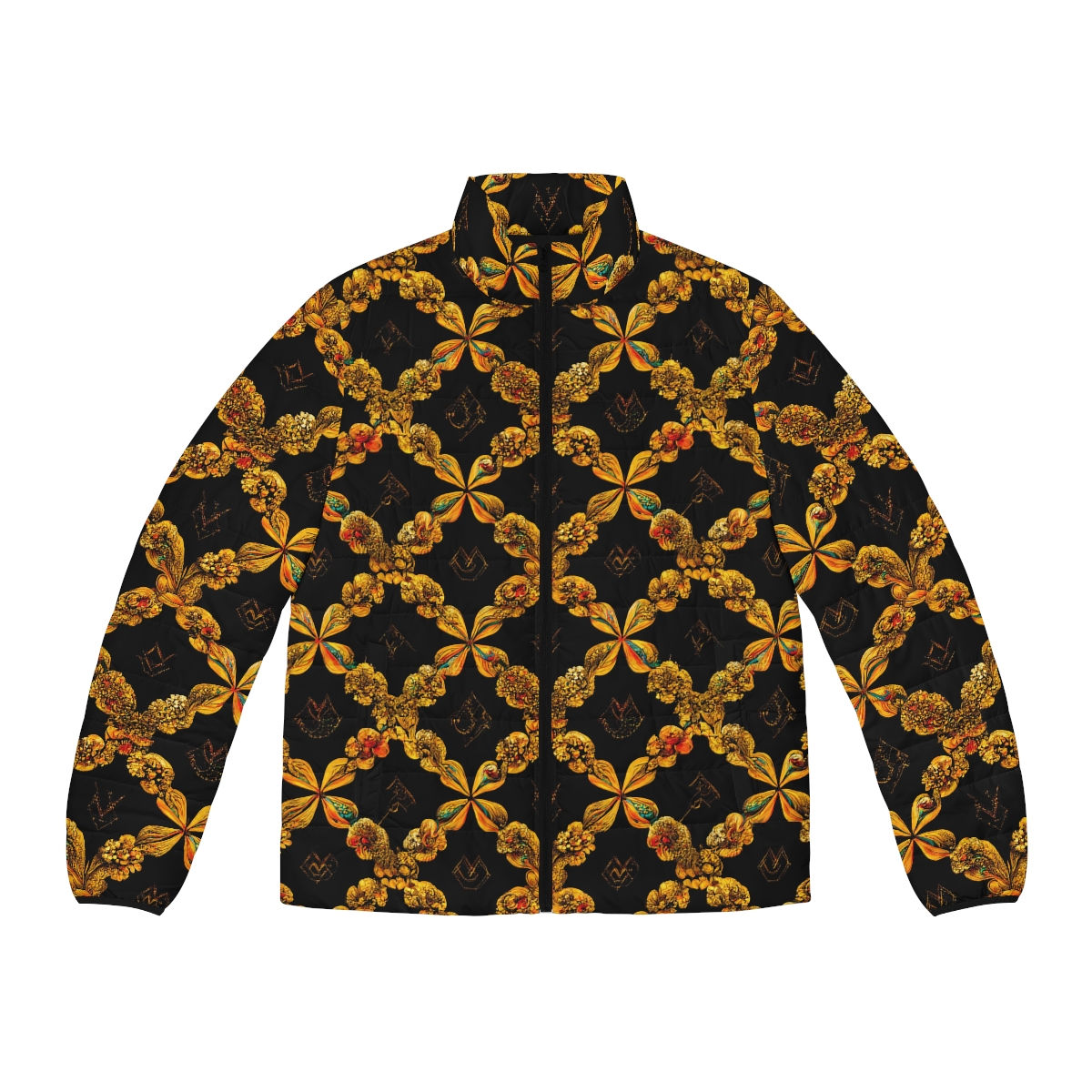 Men's Puffer Jacket // Dreams of the Alchemist // patterned) - by DR Lit Huan )