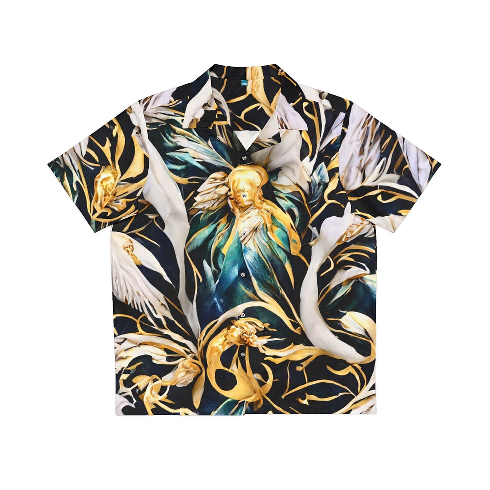 Thumbnail: Divine portal // Men's Hawaiian Shirt // by DR Lit Huan
