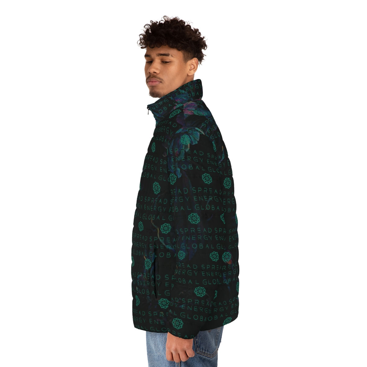 Spread Energy Global x Shadow Drip - Men's Puffer Jacket