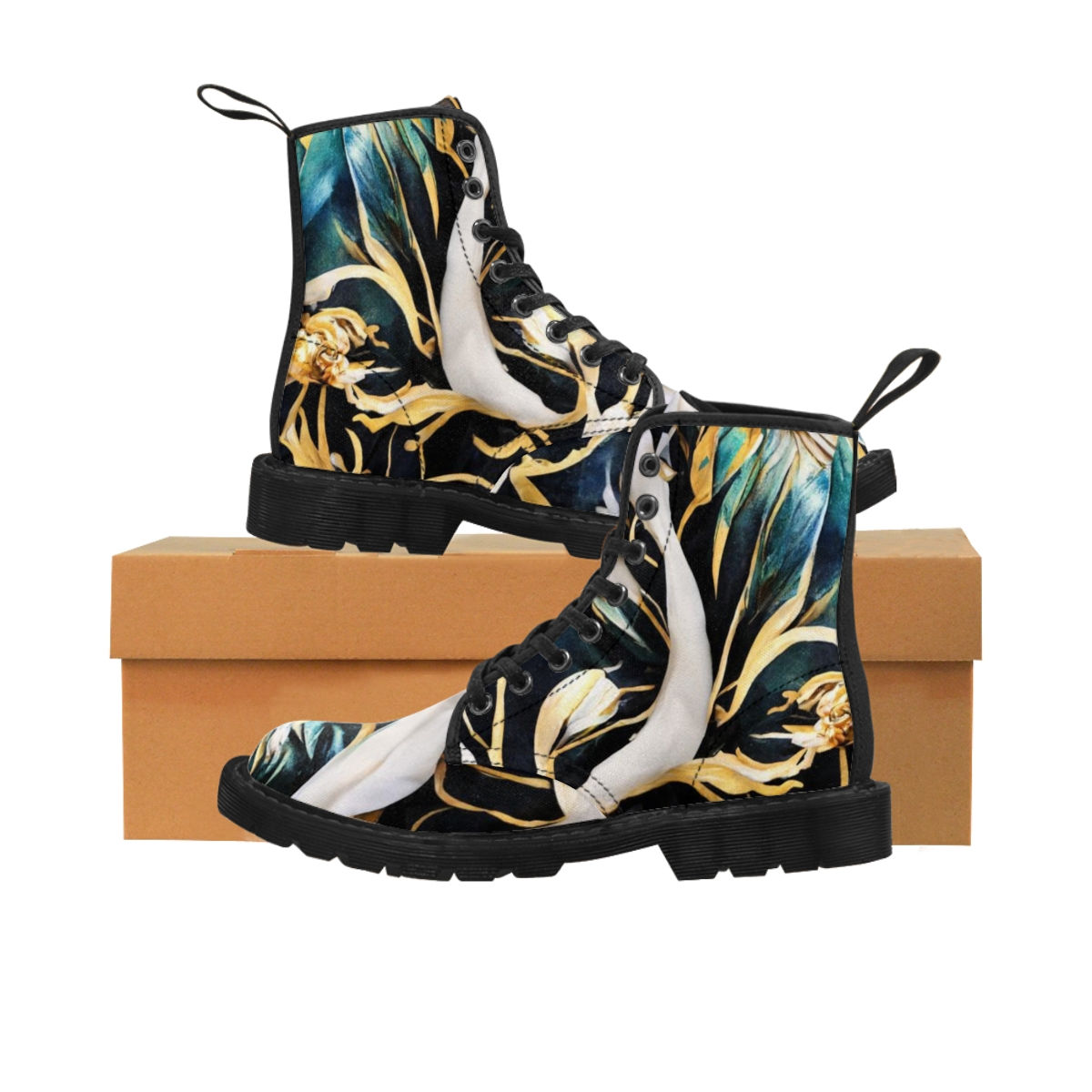 Divine portal // Women's Canvas Boots // By DR Lit Huan