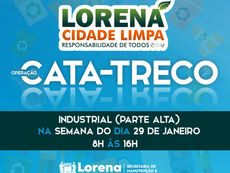 LORENA - OPERAÇÃO CATA-TRECO SEGUE SENDO REALIZADA NA CIDADE