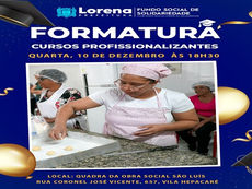 PREFEITURA DE LORENA VAI REALIZAR FORMATURA DOS 12 CURSOS DE CAPACITAÇÃO GRATUITA