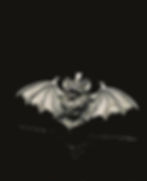 Silver Gothic Bat Pendant