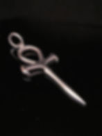Silver Vampire Ankh Pendant
