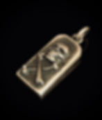 Silver Tombstone Pendant Front