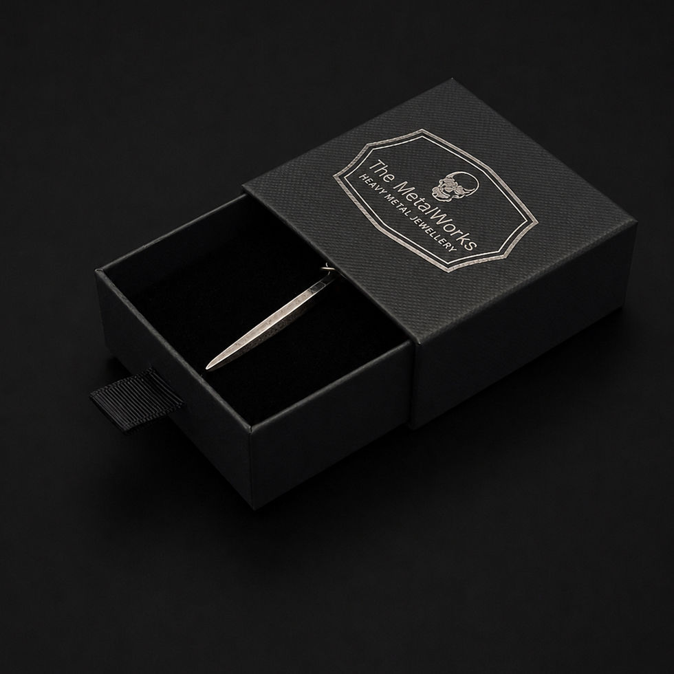 Thumbnail: Sterling Silver Spike Pendant in jewellery box