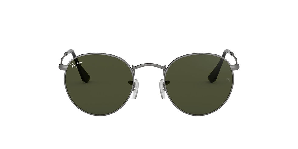 Thumbnail: Ray-Ban Rb3447 Round Metal Green lens Sunglasse
