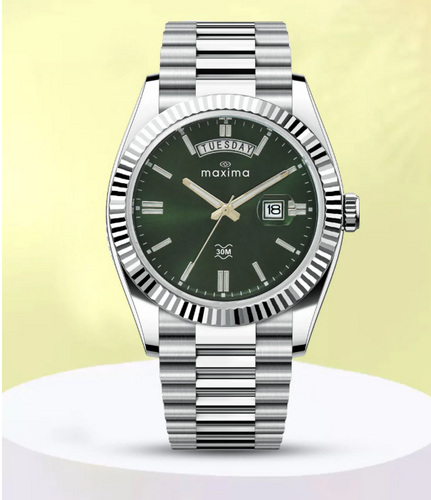 Green Dial Watch Maxima Gold Watches For Mens Maxima ATTIVO