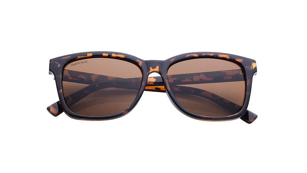 Thumbnail: Fastrack Brown Rectangle Rimmed Sunglasses(P474BR2V)