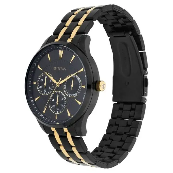 Thumbnail: Titan Regalia Opulent Black Dial Multifunction Watch nu90127km01