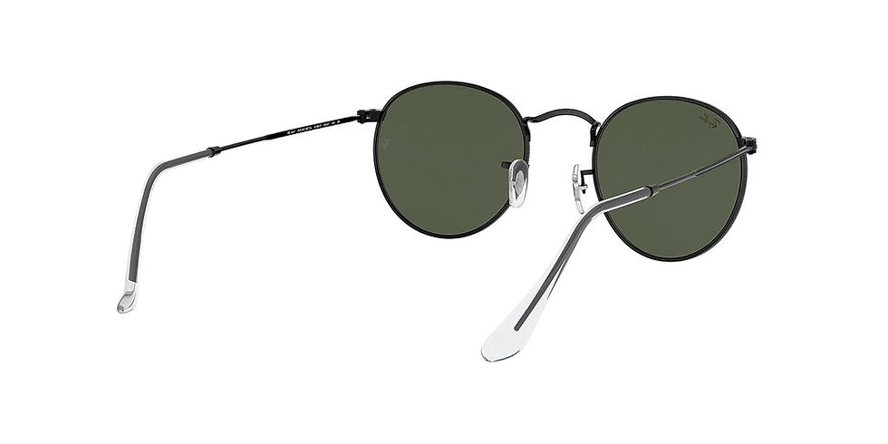 Thumbnail: Ray-Ban Rb3447 Round Metal Green lens Sunglasse
