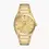 Thumbnail: FOSSIL FS5965 Everett Three-Hand Date Gold-Tone Stainless Steel Watch