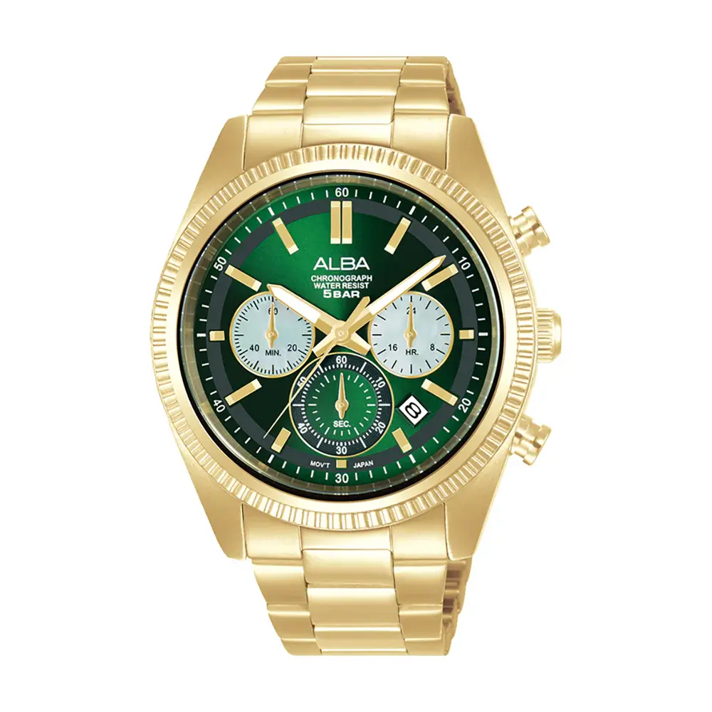 ALBA AT3K12X1 Active Green Dial Men's Quartz Watch