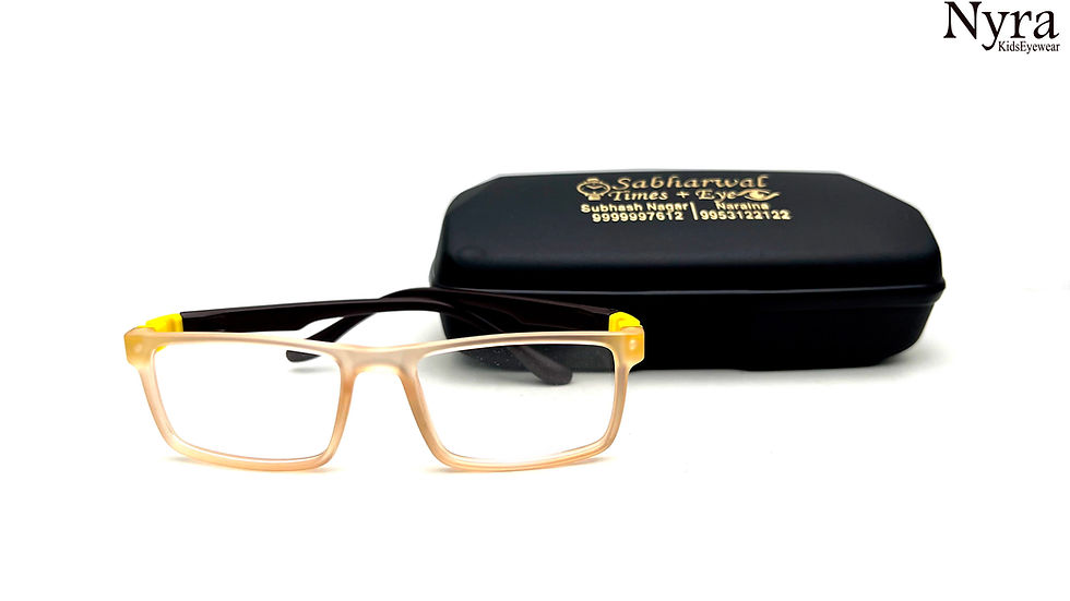 Thumbnail: Nyra Full Flexible  Orange Transparent Kids Eye Frame FNNVS3253