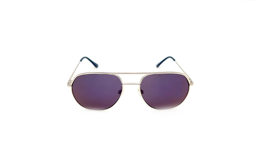 Thumbnail: Esprit Unisex  Silver Frame -Blue Lenses Aviator  Shaped Sunglasses
