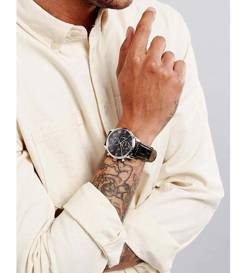 Thumbnail: Tommy Hilfiger Men's 1791401 Sophisticated  Analog Quartz Black Watch