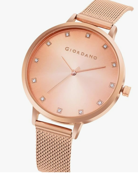 Thumbnail: Giordano Analog Wrist Watch for Women Stylish Metal Strap GD-4208
