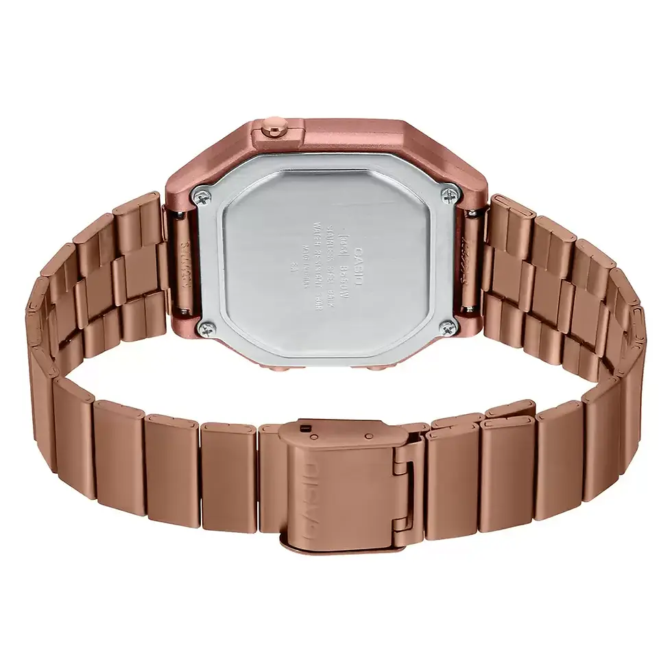 Thumbnail: Vintage Collection of Casio B650WC-5ADF - D200 Rose Gold Digital Unisex Watch