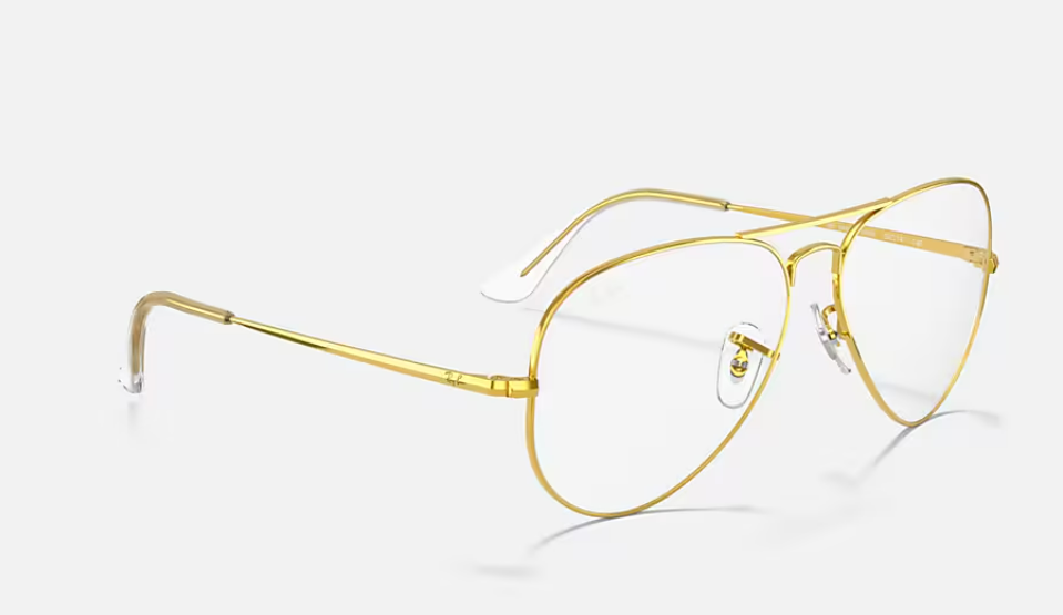 Thumbnail: Ray Ban Eyeglasses with Gold Frame - RB6489