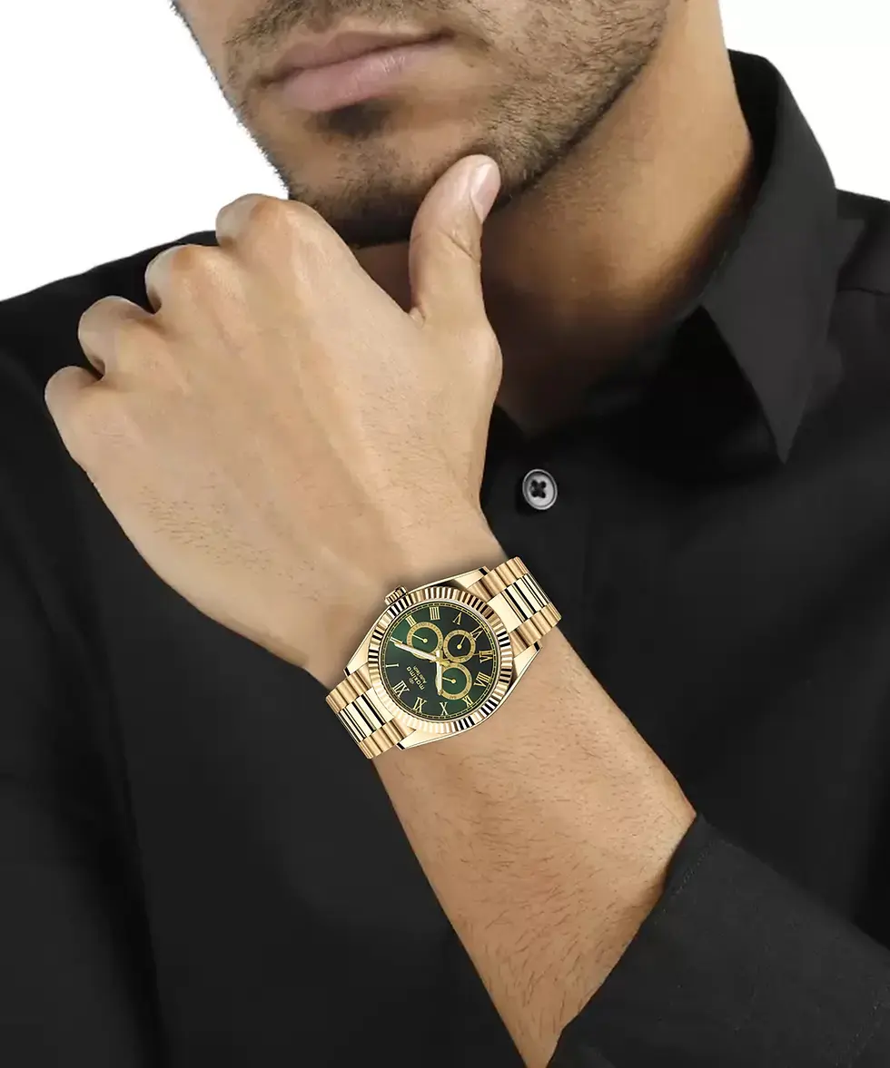 Thumbnail: Maxima Analog Watch 70802CMGY (AX007) MF GOLD APEX GENTS
