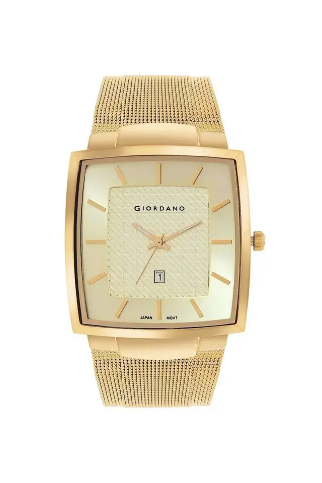 Thumbnail: Giordano Quartz Gold  Metal Analog Watch for Men - GZ-50071-