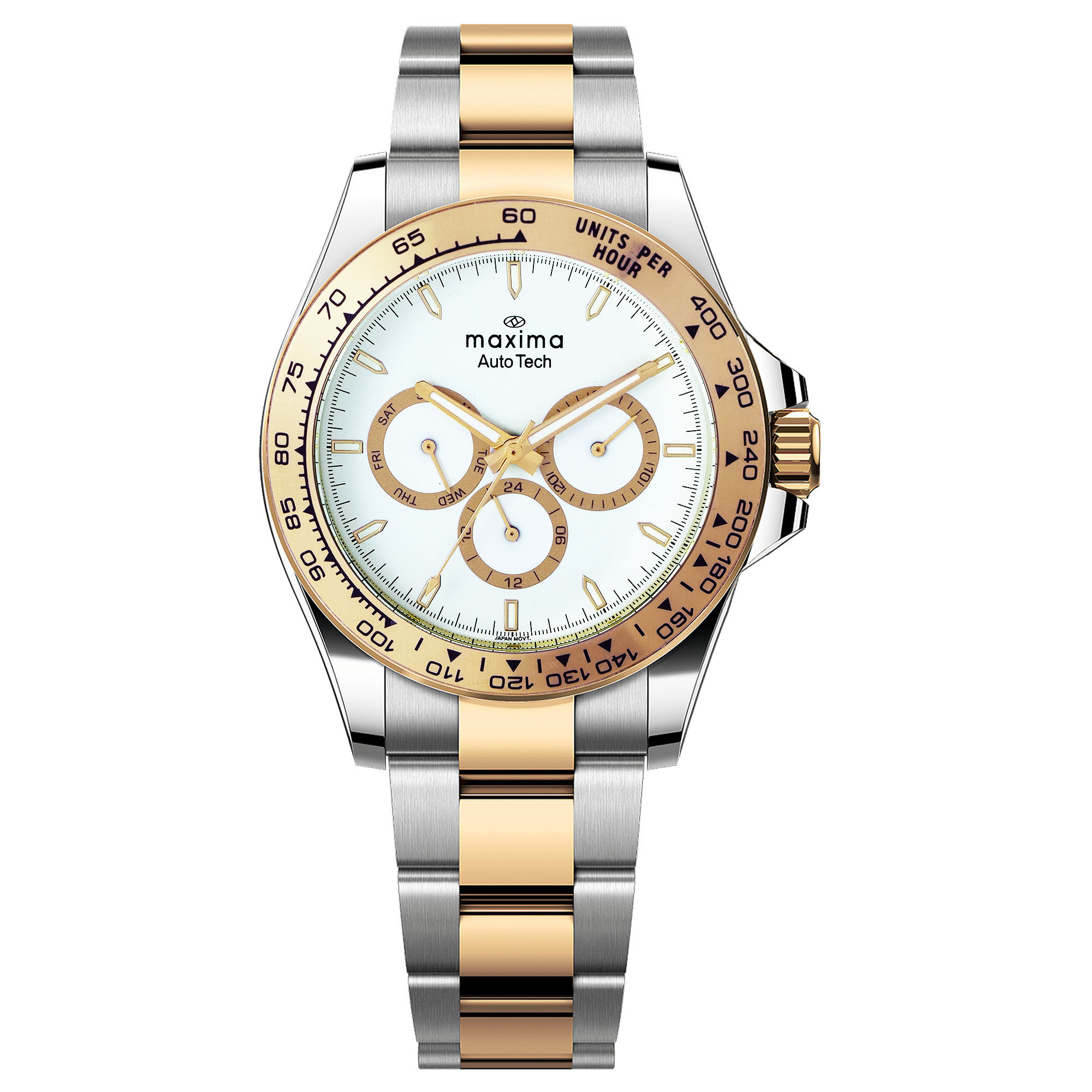 MAXIMA 70780CMGT (AX023) MF TWO TONE APEX GENTS WATCHES