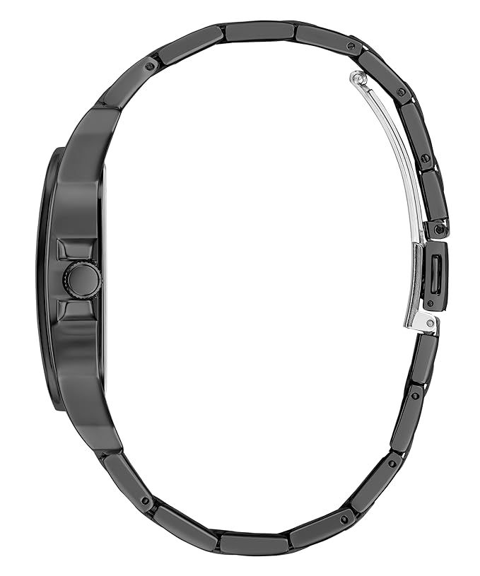 Thumbnail: GUESS Men Black Square Stainless Steel Dial Analog Watch- GW0631G2