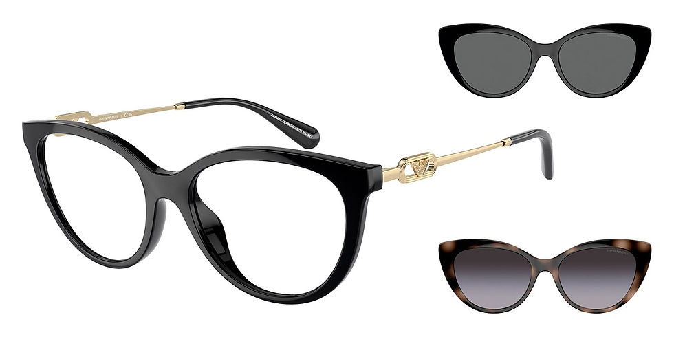 Emporio Armani EA4213U 50171W 53 - Shiny Black/Shiny Pale Gold