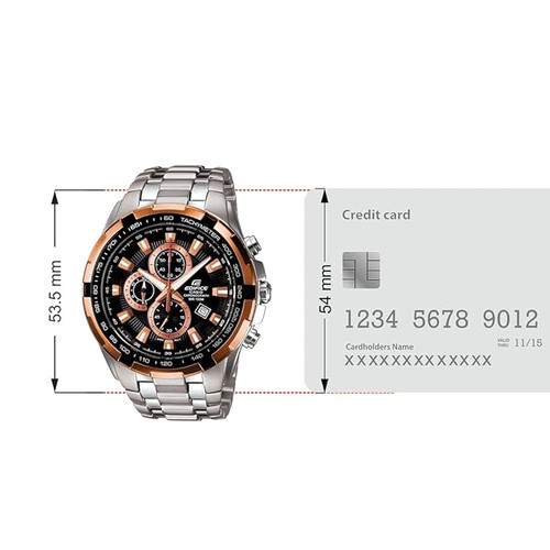 Casio Edifice EF-539D-1A5VDF Analog Black Dial (ED368 Sabharwaal