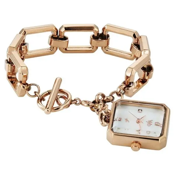 Thumbnail: Vyb Siren By Fastrack Quartz Analog White Dial Rose Gold FV60086wm01W